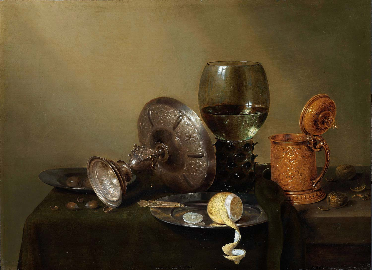 Willem Claesz Heda Still Life With A Glided Beer Tankard Art Print