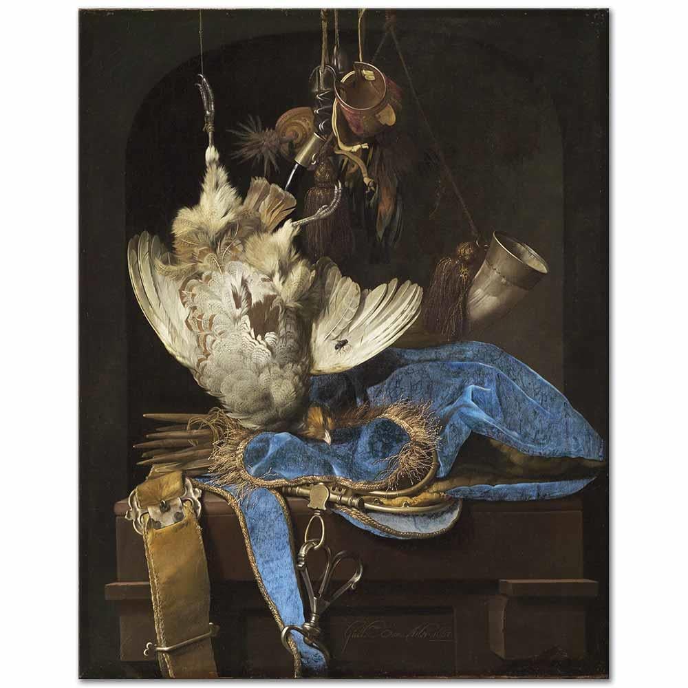 Willem van Aelst Av Malzemeleri ile Natürmort Kanvas Tablo