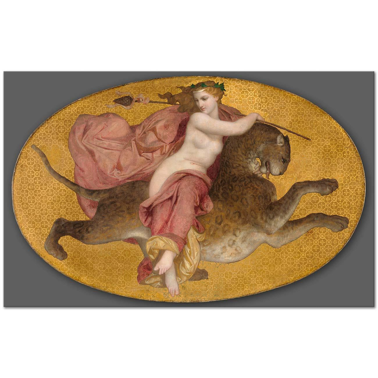 Bacchante on a Panther by William Adolphe Bouguereau