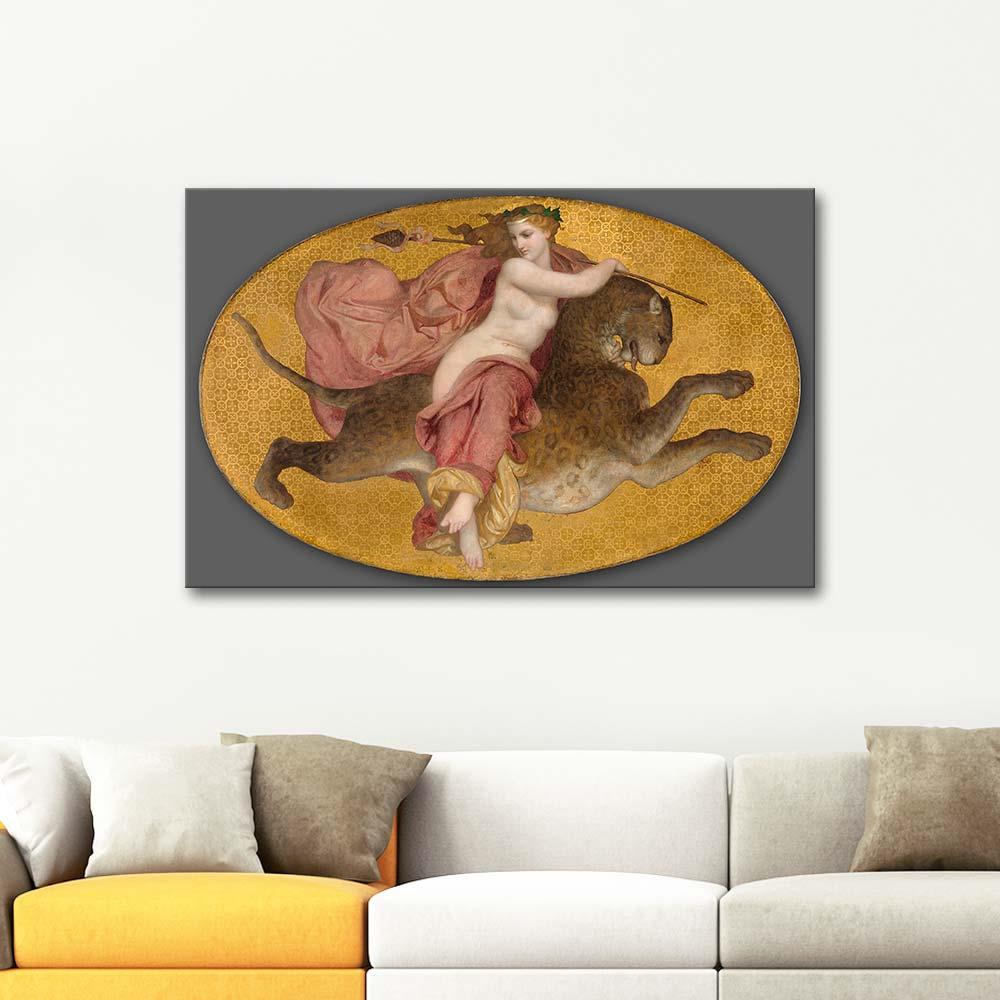 William Adolphe Bouguereau Bacchante on a Panther Art Print