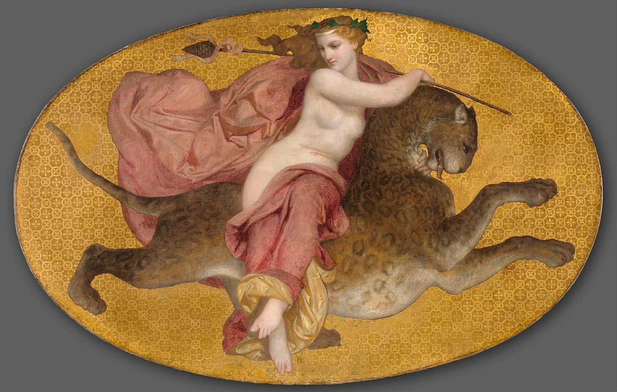 Bacchante on a Panther by William Adolphe Bouguereau