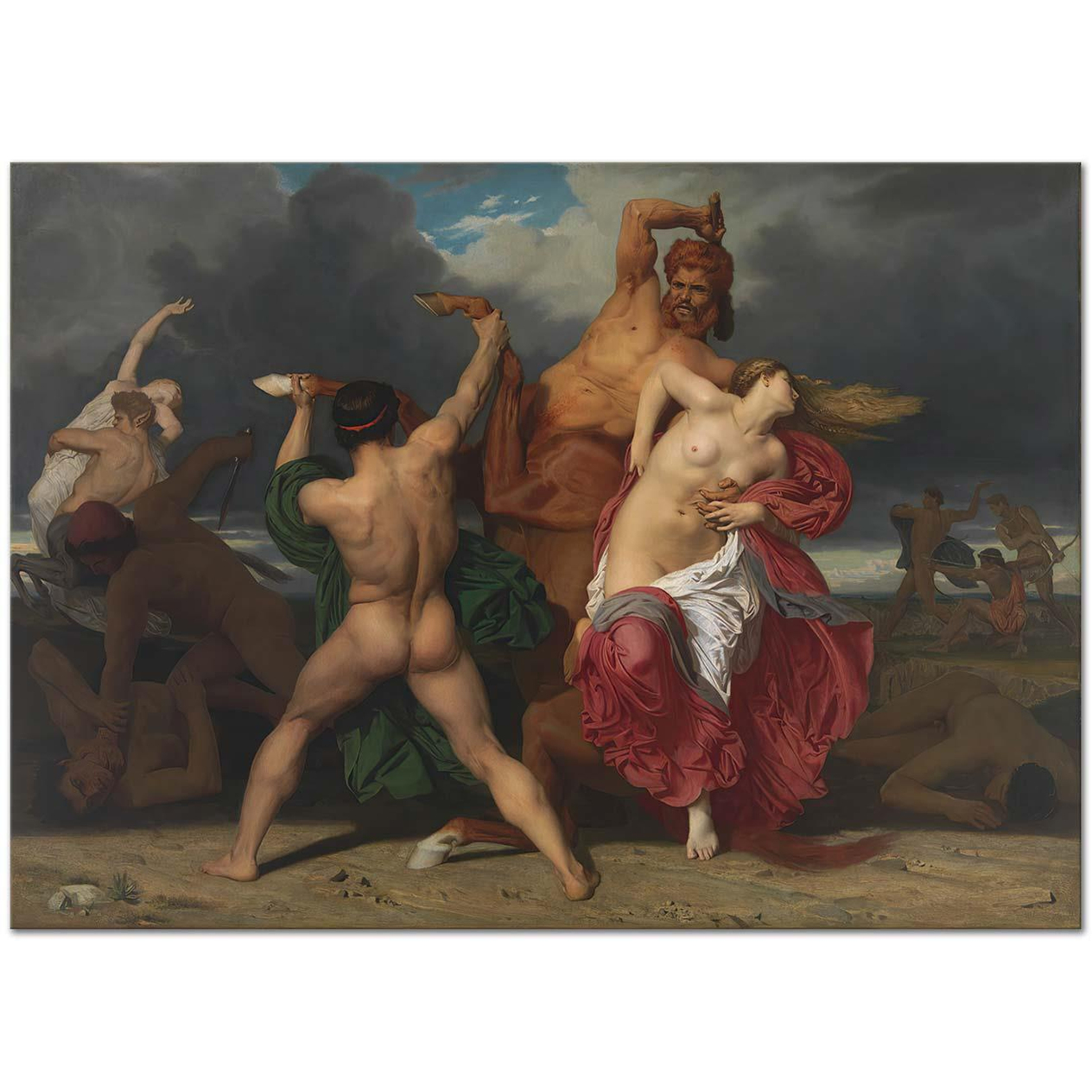 William Adolphe Bouguereau Battle Of The Centaurs And The Lapiths Art Print