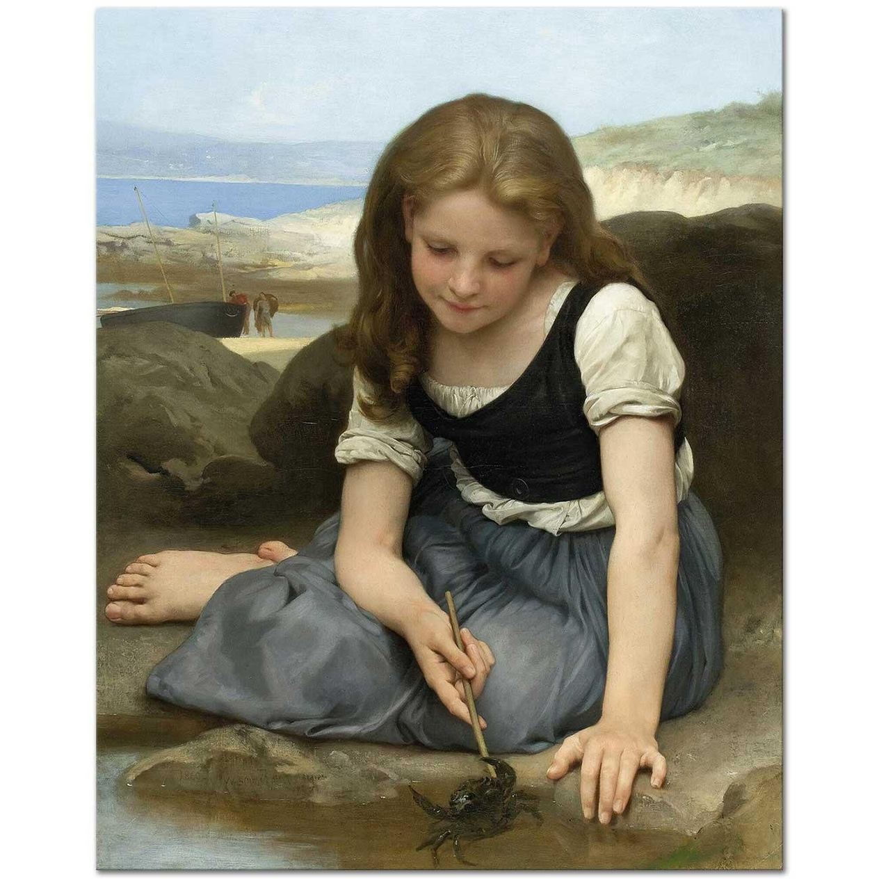 William Adolphe Bouguereau Le Crabe Art Print