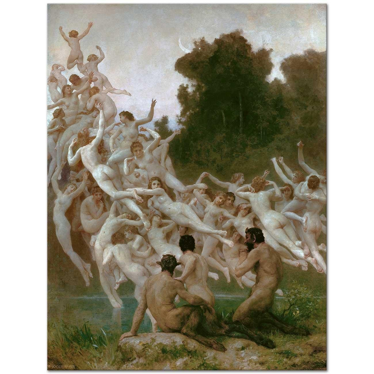 William Adolphe Bouguereau Les Oréades Art Print