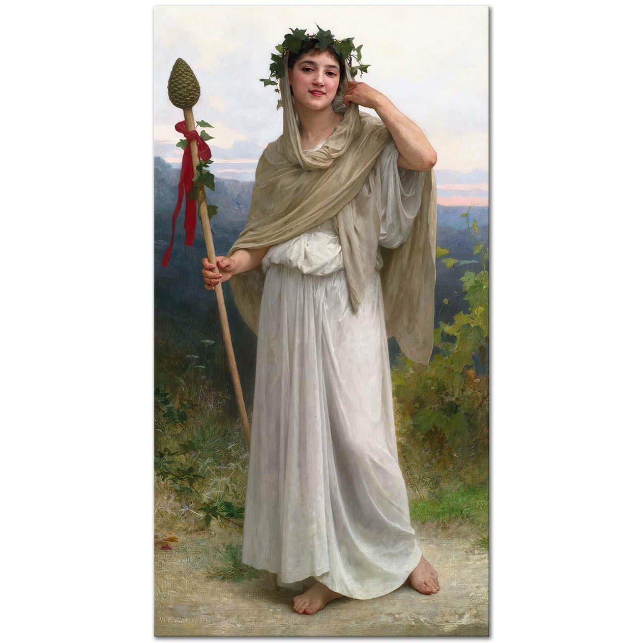 William Adolphe Bouguereau Prêtresse De Bacchus Art Print