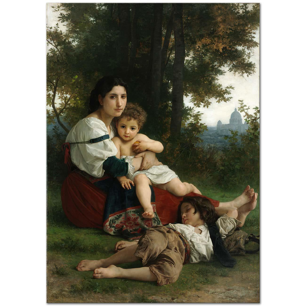William Adolphe Bouguereau Dinlenme Kanvas Tablo