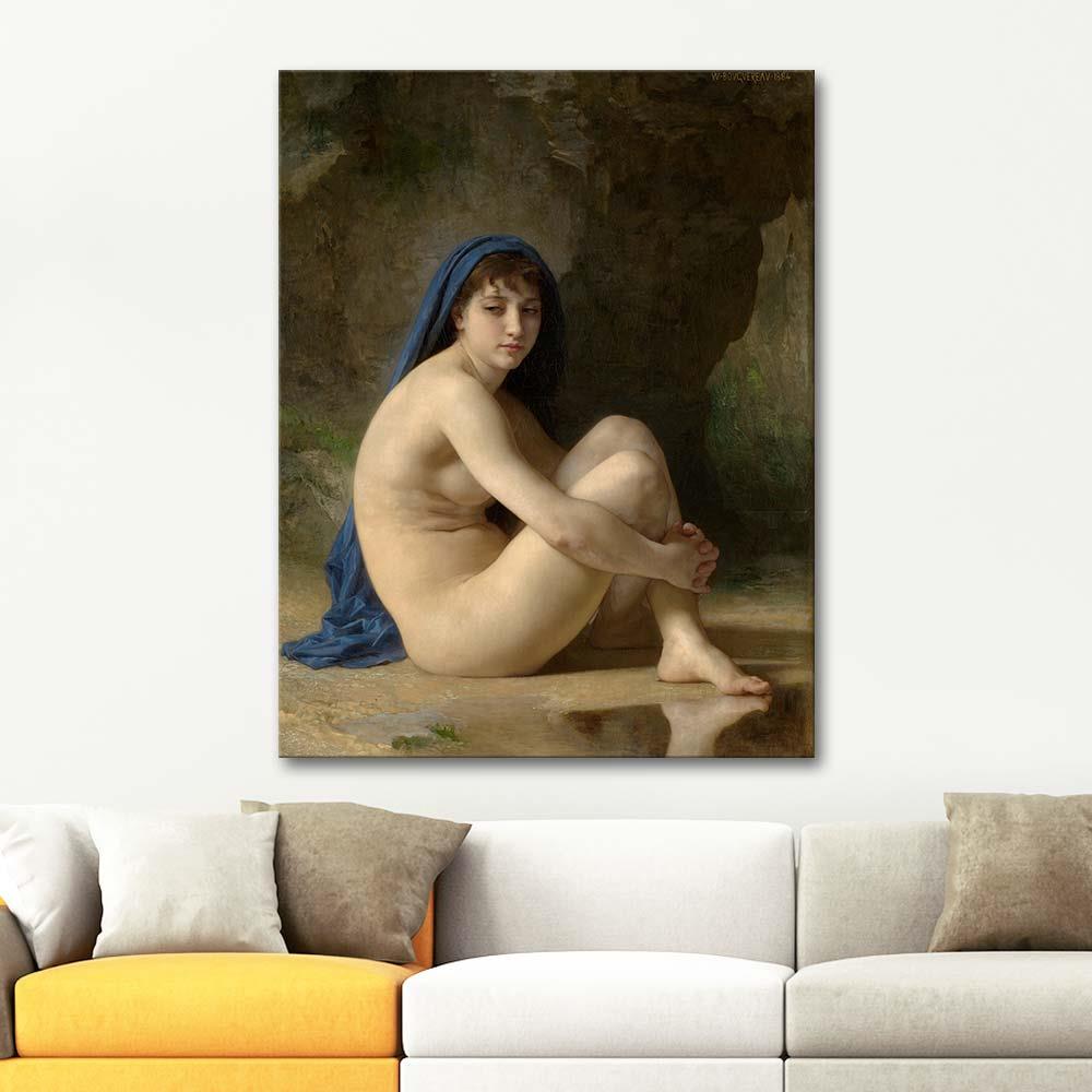 William Adolphe Bouguereau Seated Nude Art Print