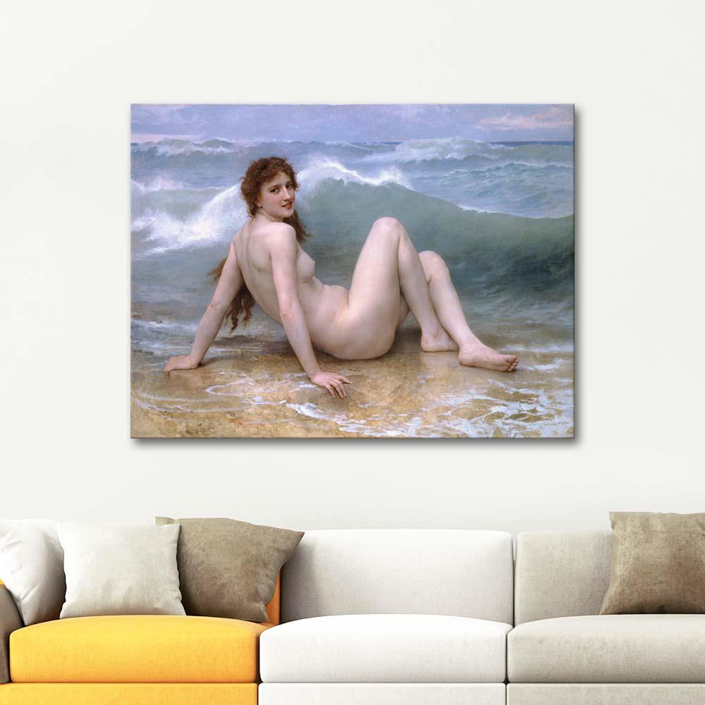 William Adolphe Bouguereau The Wave Art Print