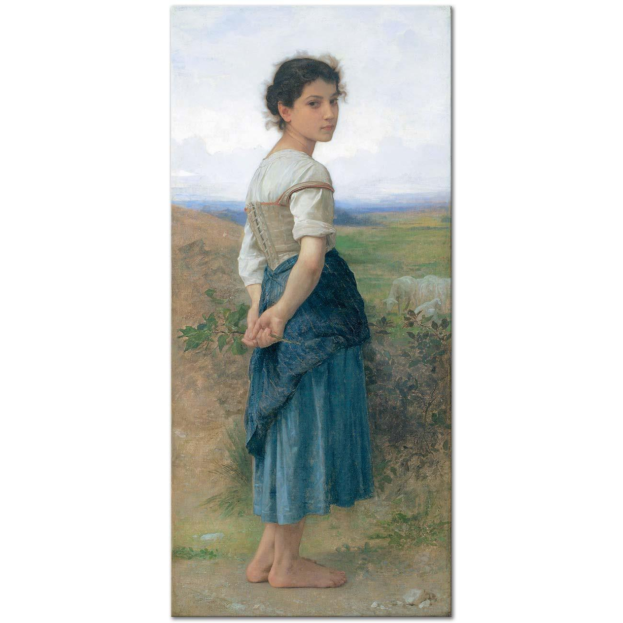 The Young Shepherdess by William Adolphe Bouguereau