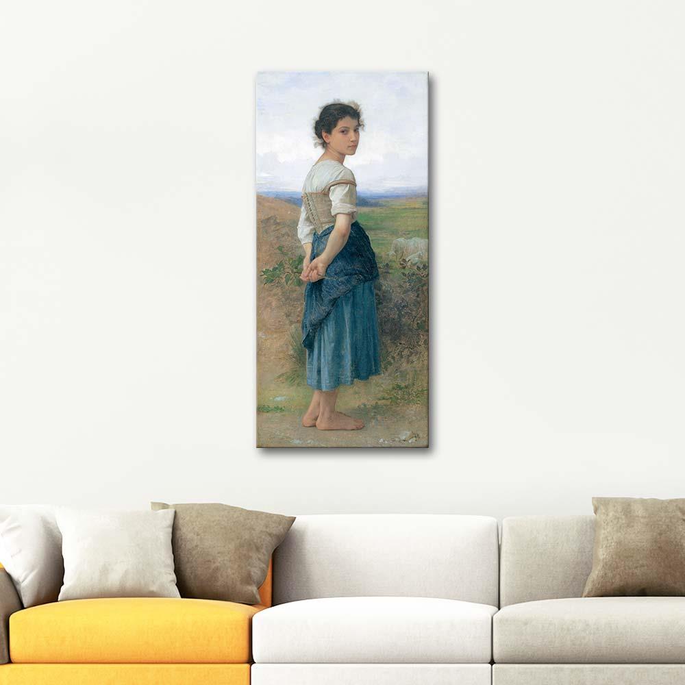 William Adolphe Bouguereau The Young Shepherdess Art Print