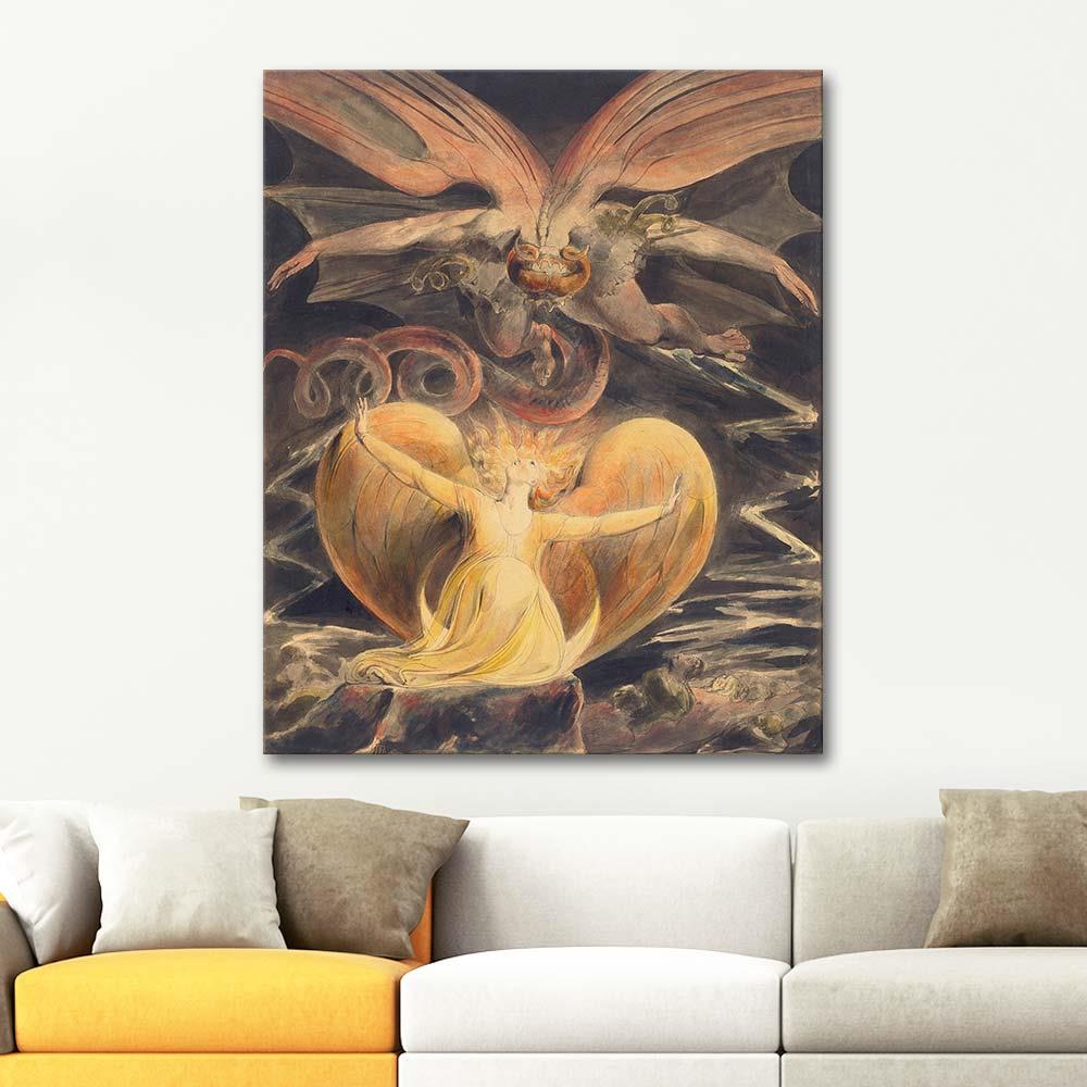 William Blake Great Red Dragon and the Woman Clothed with the Sun Art Print