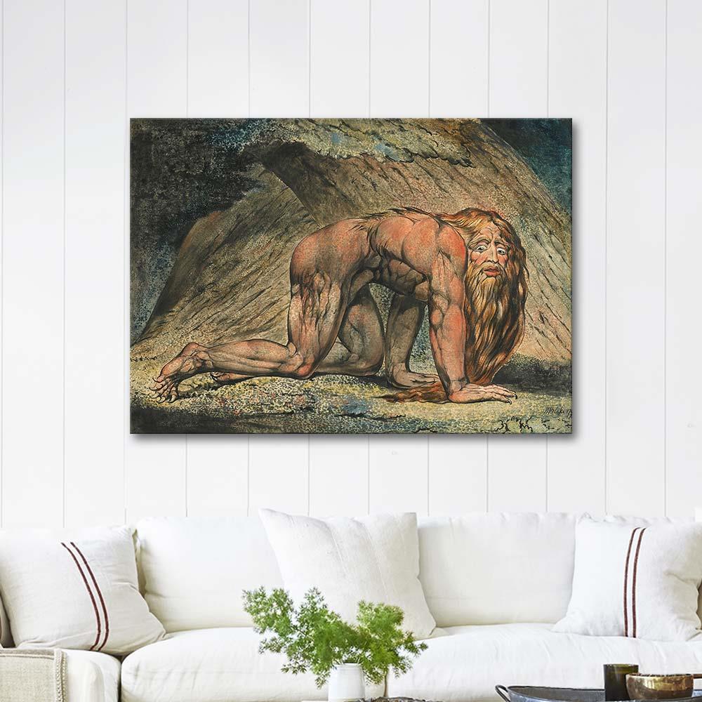 William Blake Nebuchadnezzar Art Print