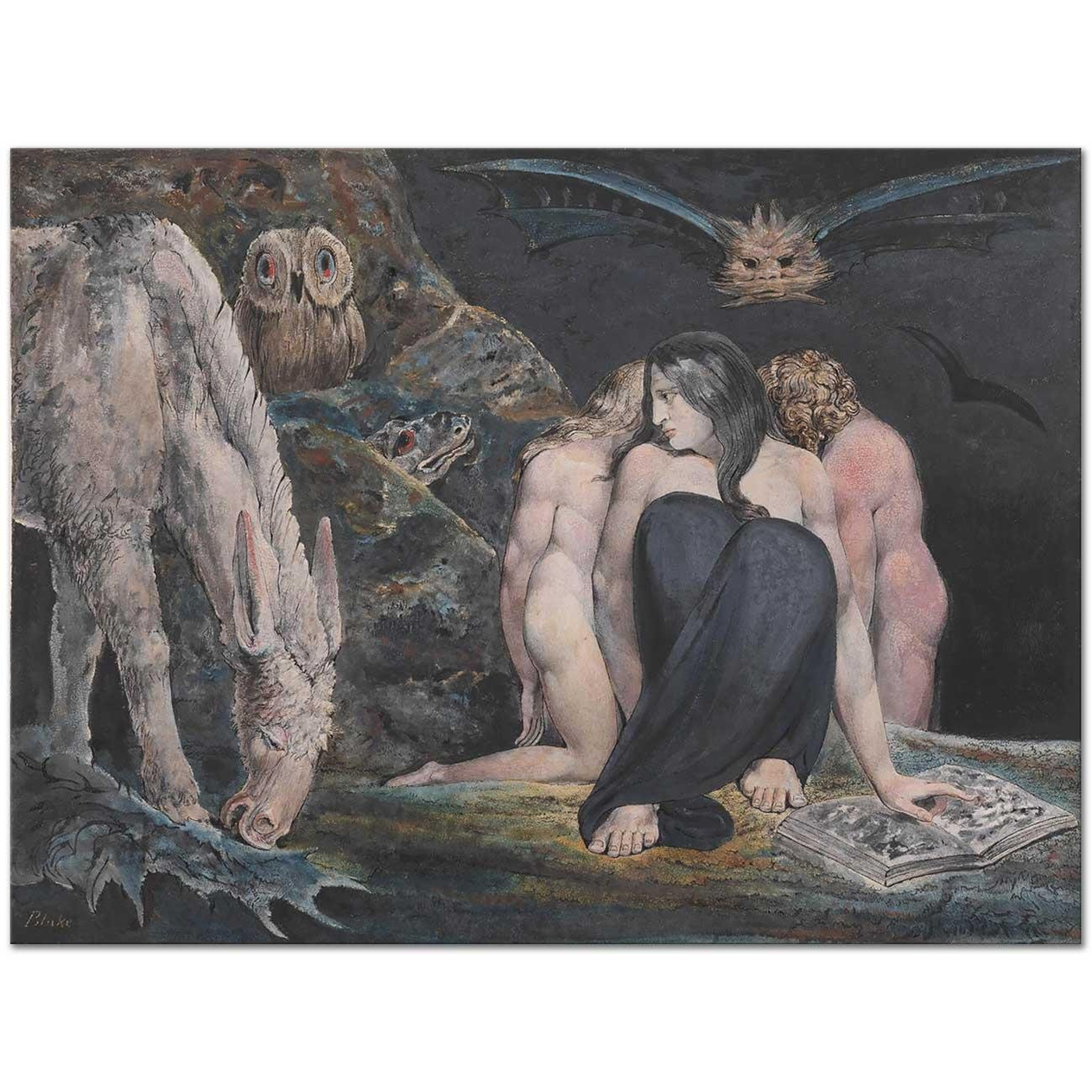 William Blake Enitharmon'un Sevinci Gecesi Kanvas Tablo
