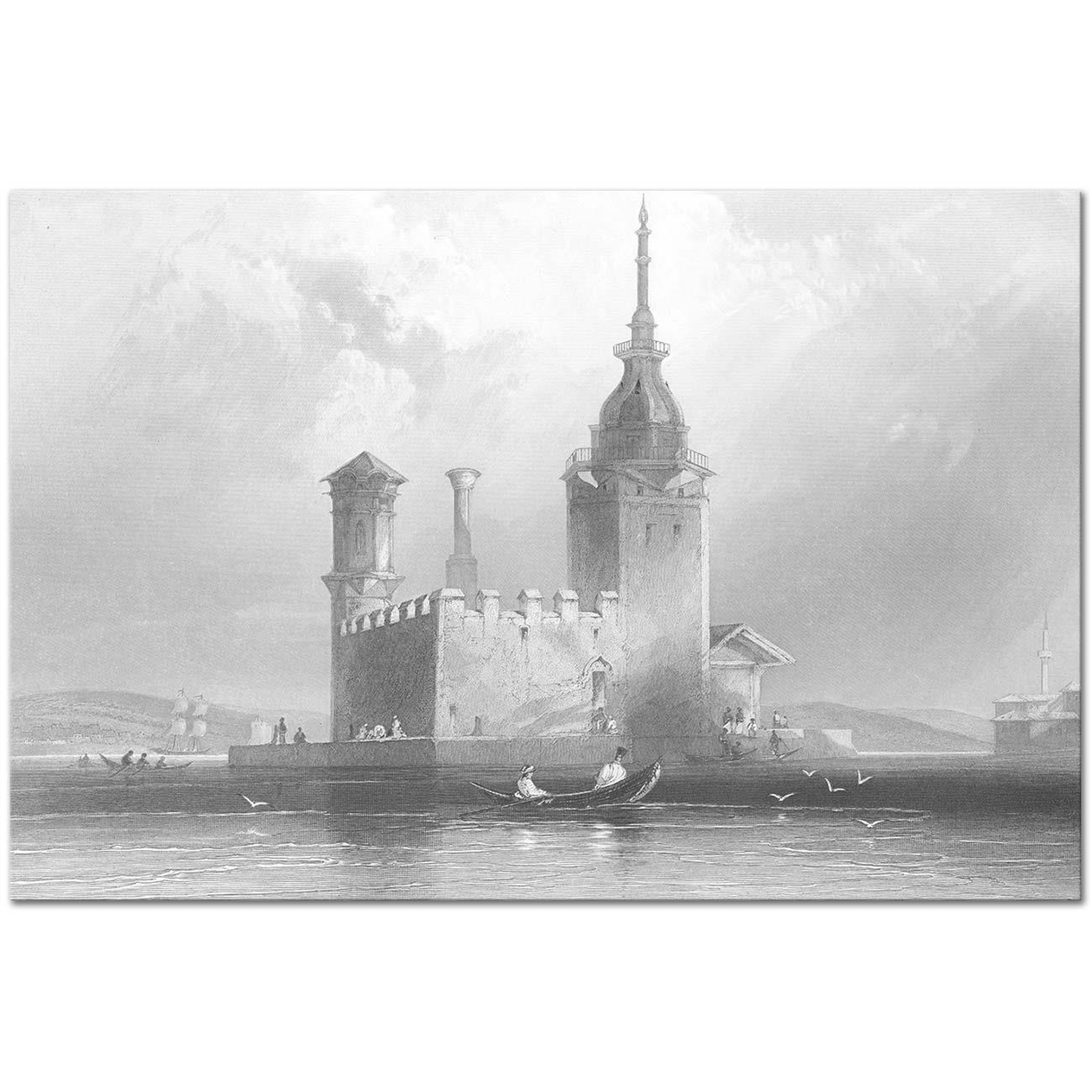 The Maiden Tower by William Henry Bartlett