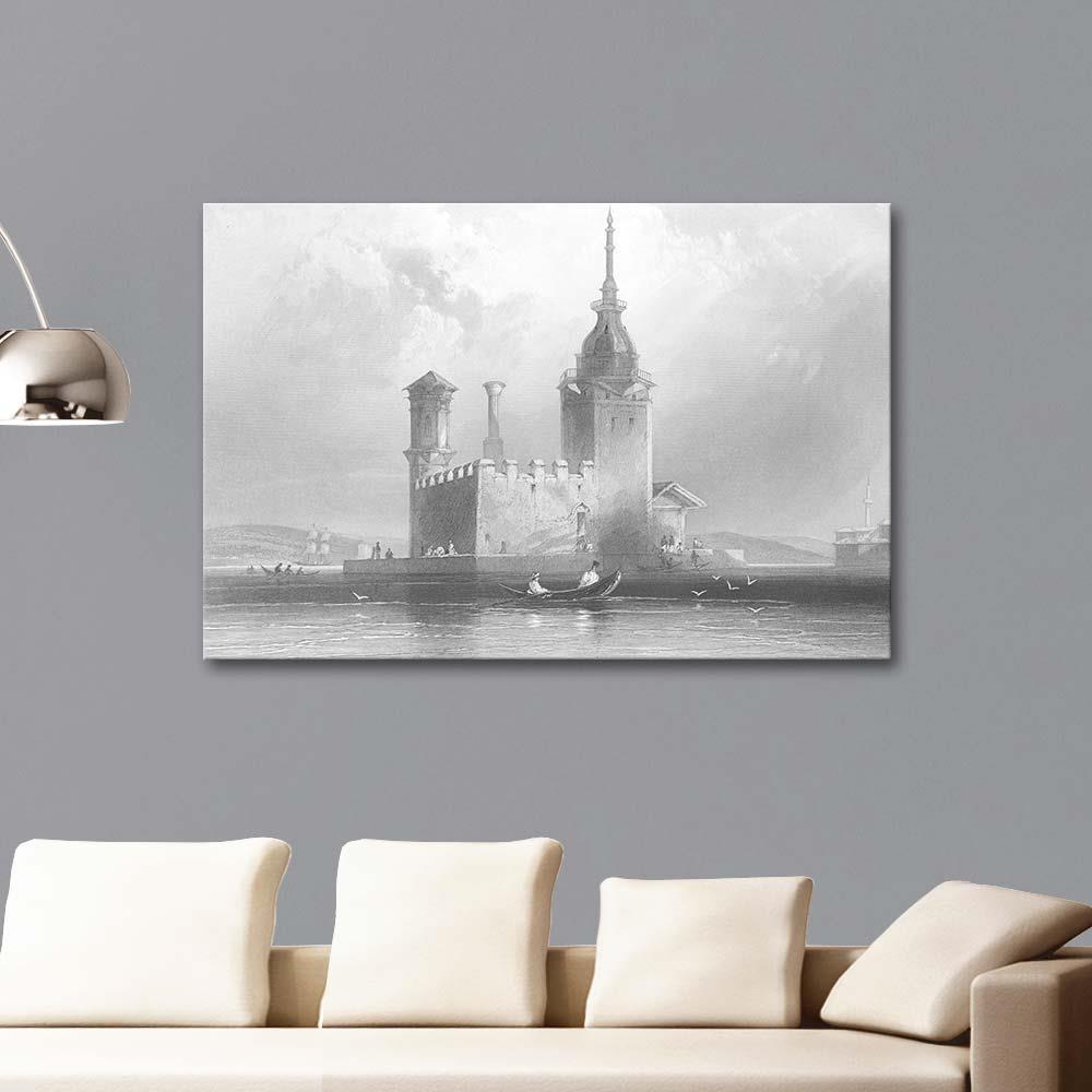 William Henry Bartlett The Maiden Tower Art Print