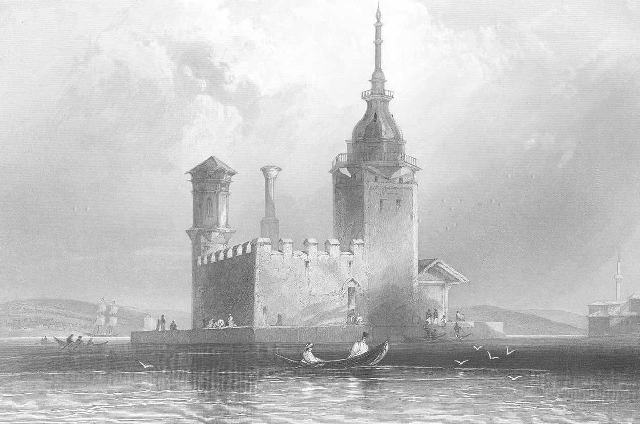 The Maiden Tower by William Henry Bartlett