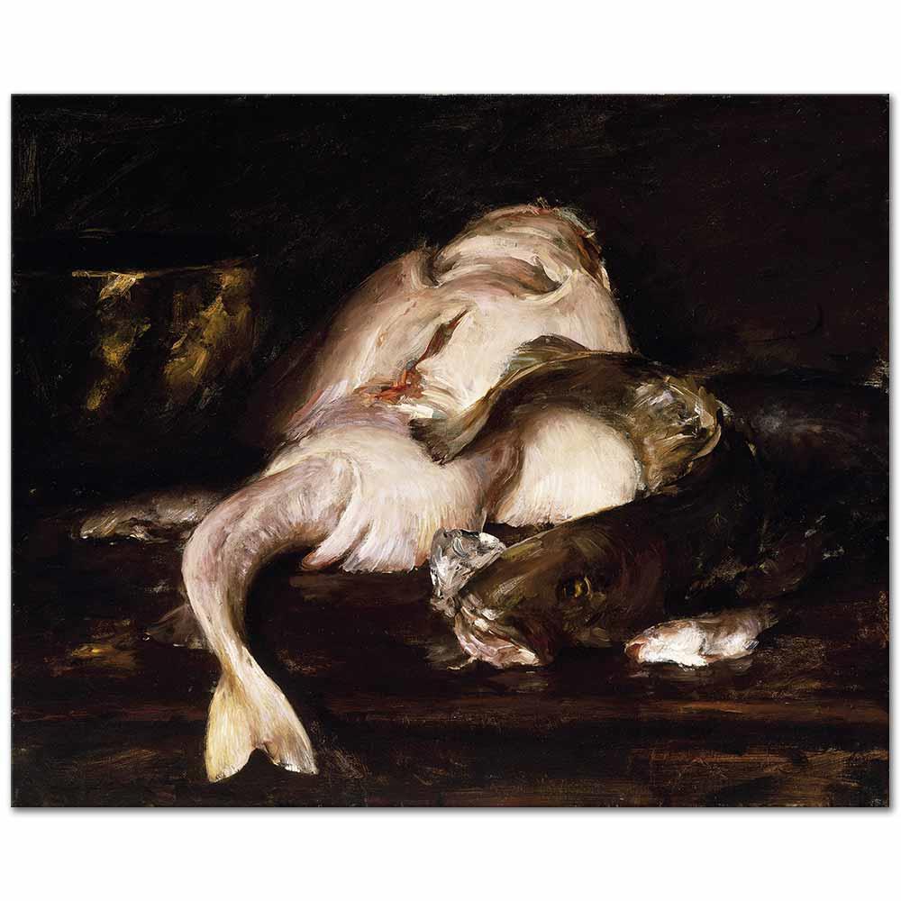 William Merritt Chase Balıklı Natürmort Kanvas Tablo