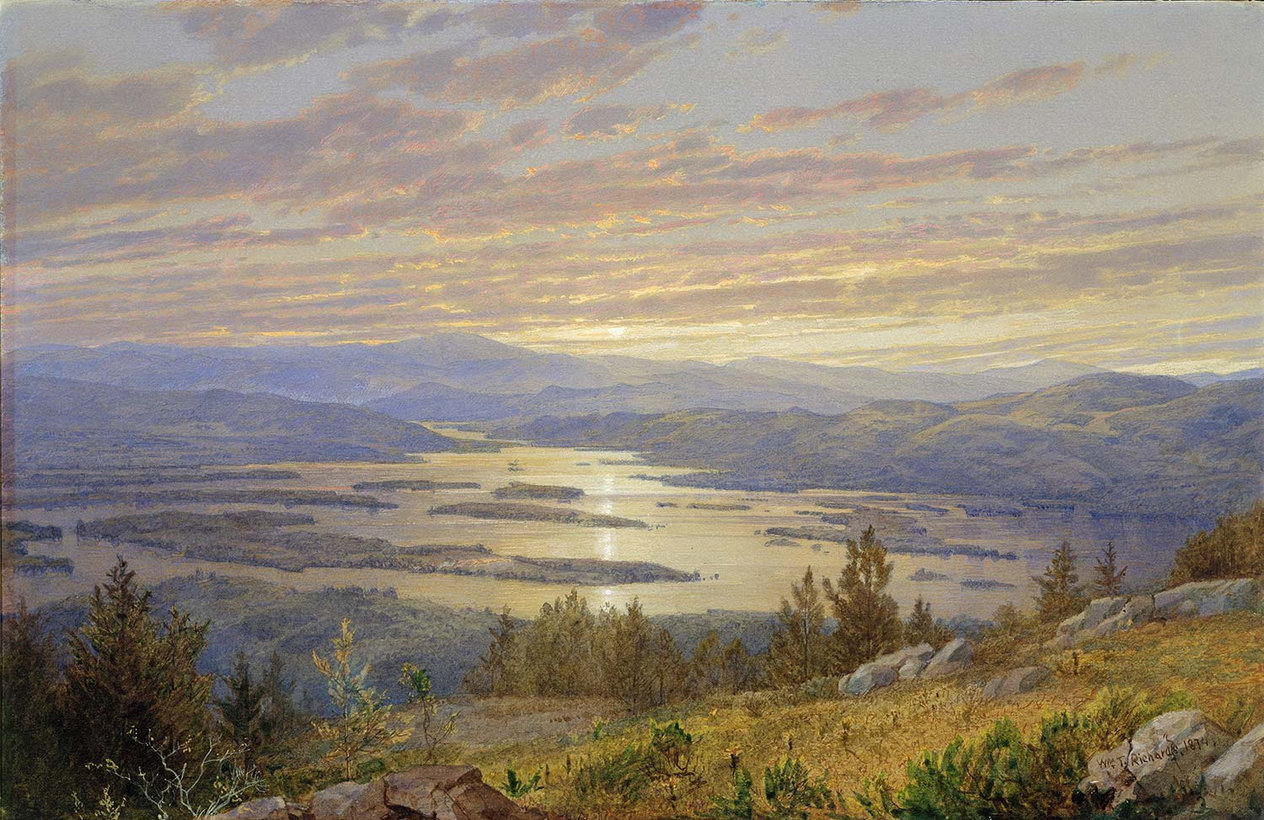 William Trost Richards Lake Squam from Red Hill Art Print