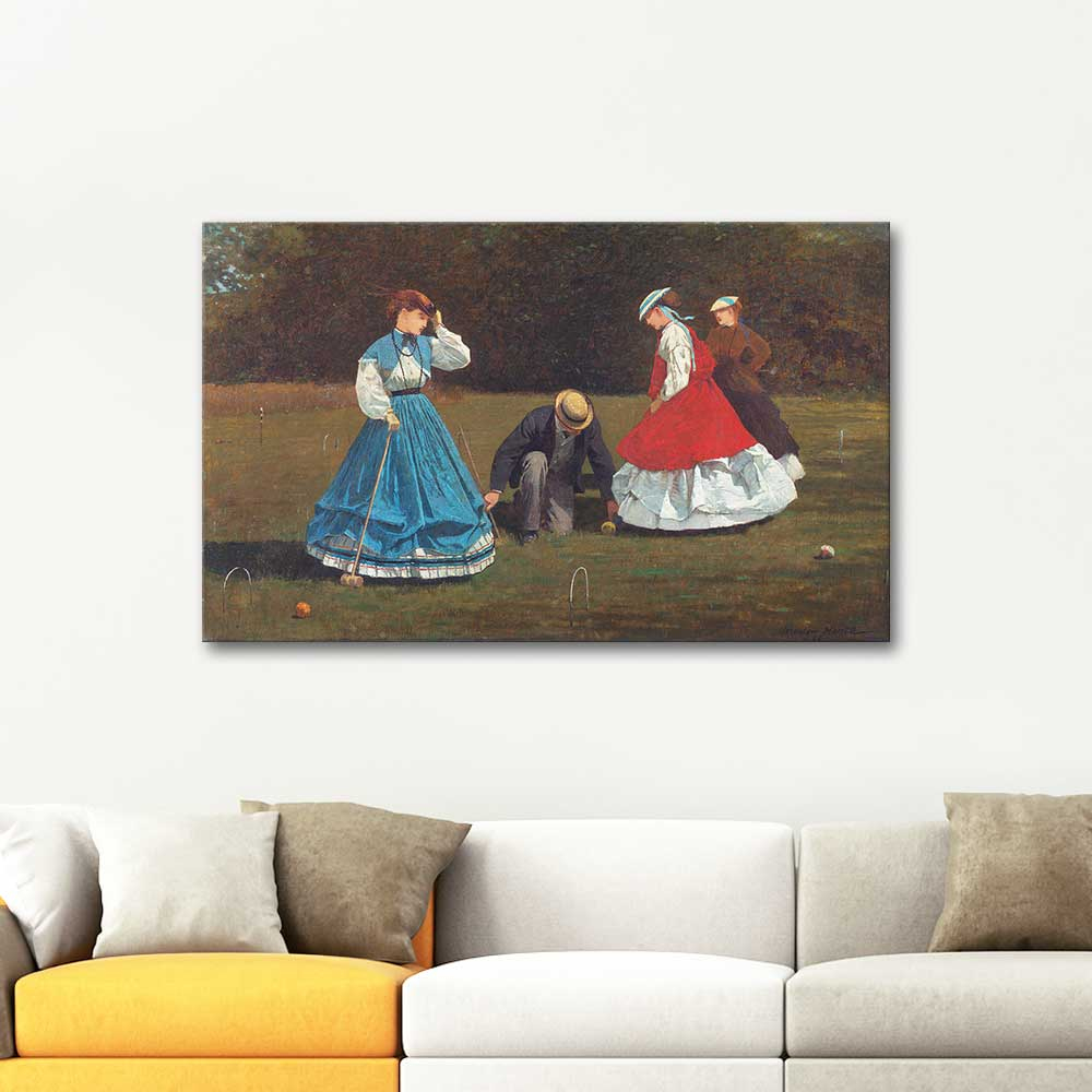 Winslow Homer Kriket Kanvas Tablo