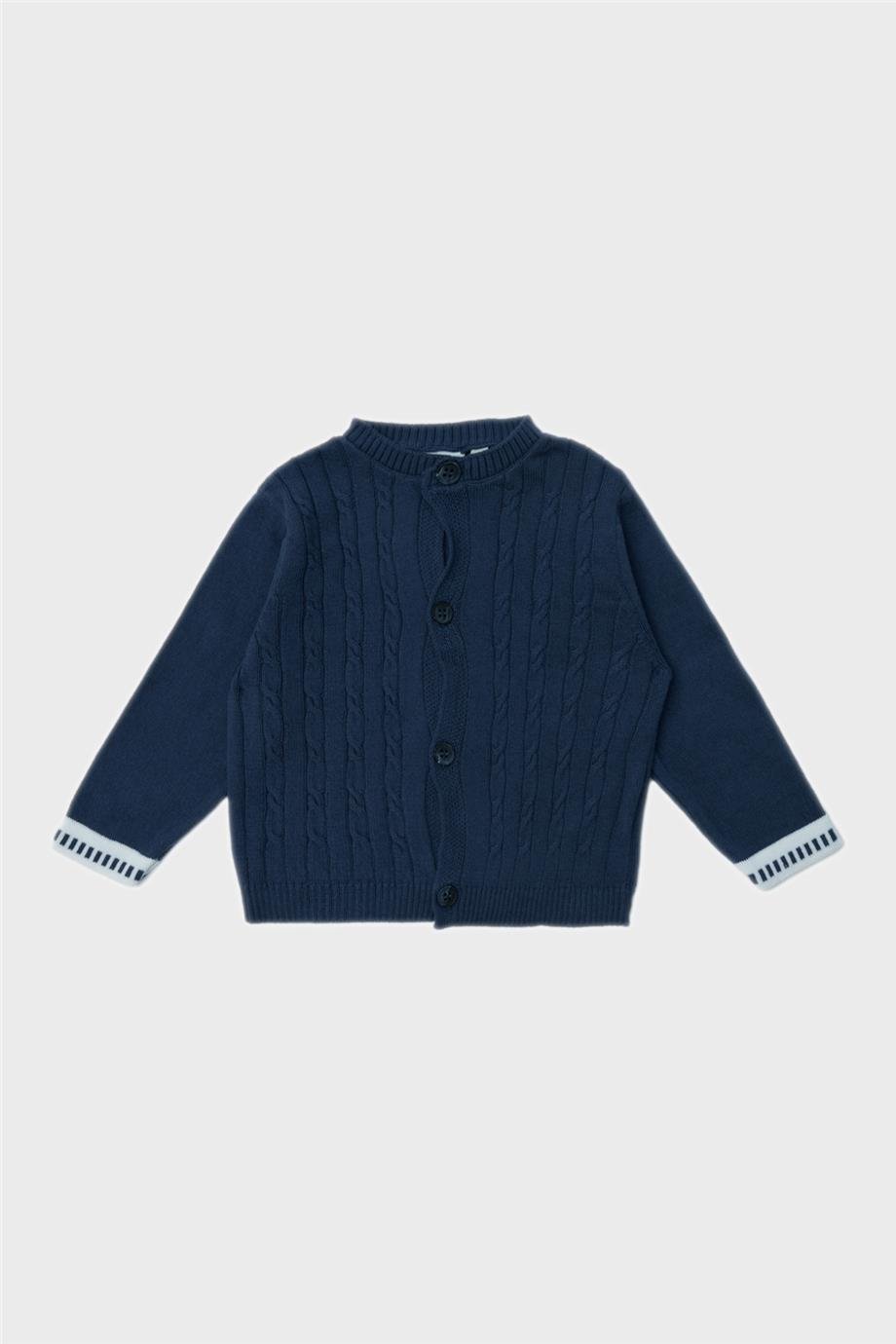Layette Erkek Bebek Lacivert Hırka