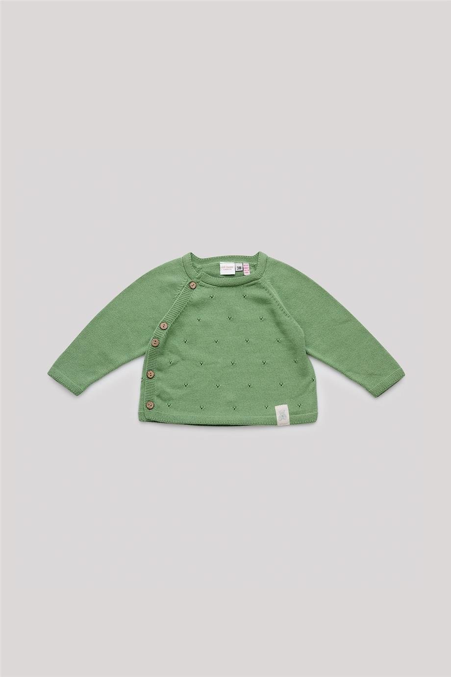 Layette Erkek Bebek Yeşil Kazak