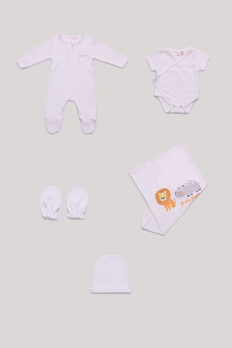Layette Unisex Ekru Hastane Çıkışı
