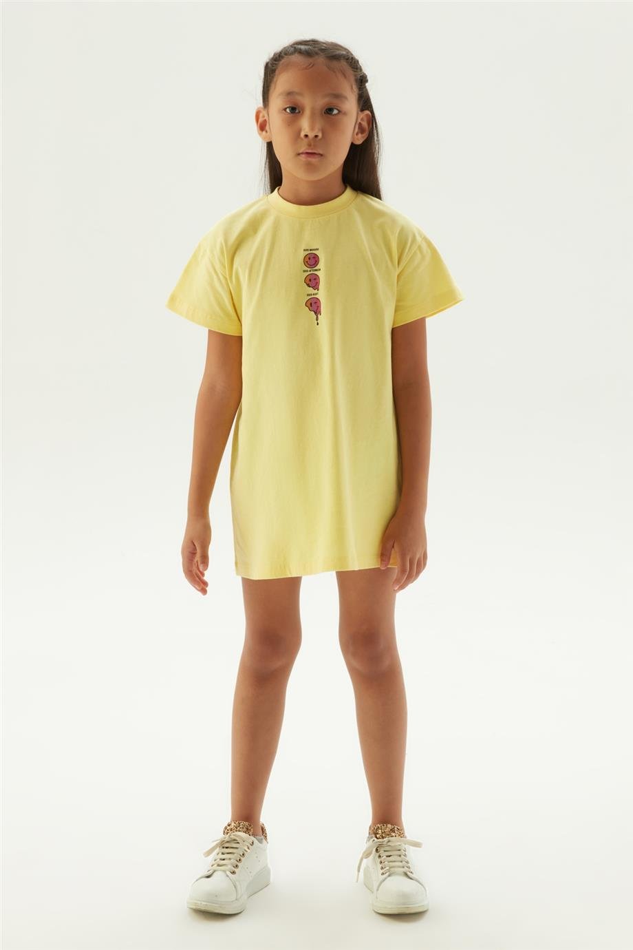 Tyess Girl Yellow Pyjama Dress