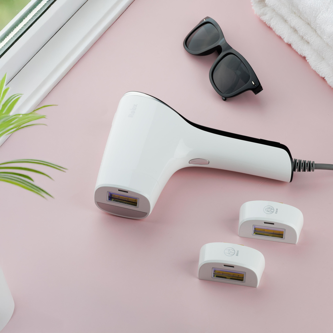 Robx A05 Ipl 3 Milyon Atım Akıllı Cilt Tanıma Ultra Seri Atım 3 Başlık Vücut Yüz Bikini Ipl Cihaz Beyazı