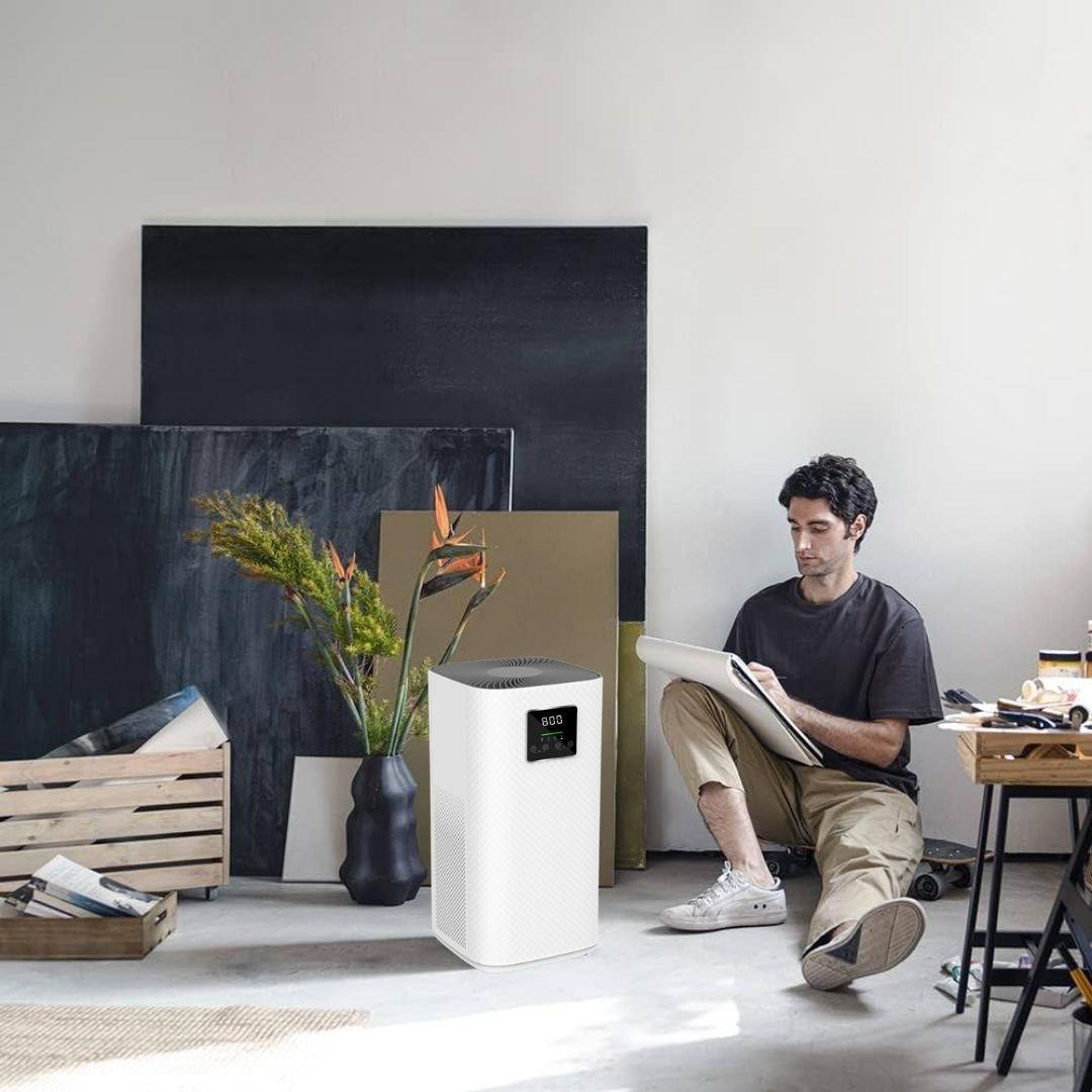Robx Ms24 Yeni Nesil Cadr400 42w Akıllı Wi-fi Dokunmatik Panel Hava Temizleyici