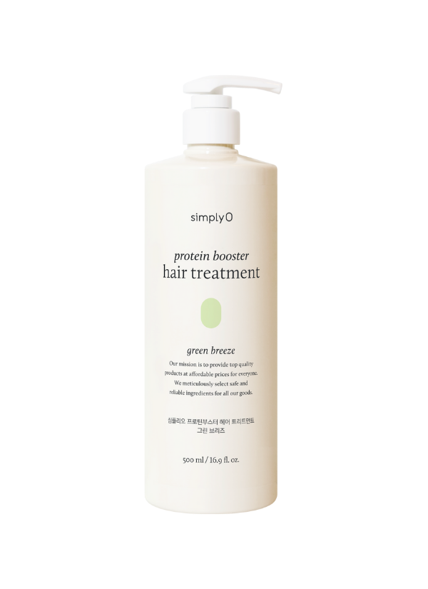 SimplyO Protein Booster Hair Treatment Green Breeze 500ml | Saç Onarımı ve Nemlendirme için Vegan Bakım