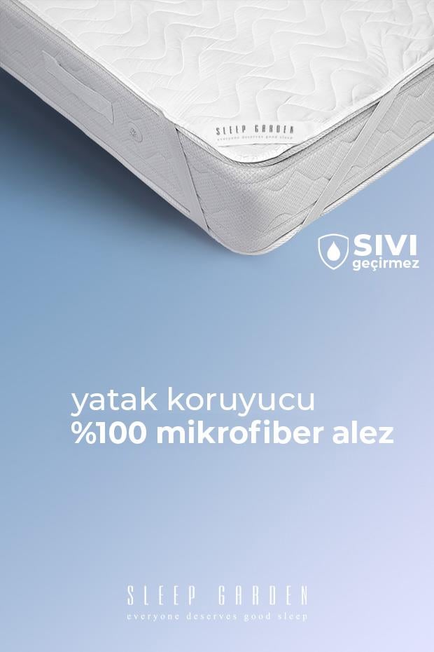 Sleep Garden Yatak Alezi Mikrofiber Sıvı Geçirmez Dört Köşe Lastikli Çantalı Tek Kişilik (100x200)Sleep Garden Yatak Alezi Mikrofiber Sıvı Geçirmez Dört Köşe Lastikli Çantalı Tek Kişilik (100x200)Sleep Garden