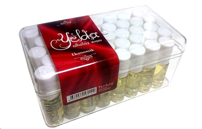 Buhara Esans Yelda Serisi Plastik Kapak Alkolsüz 1 Kutu 5 Ml 40 lı Hac Ve Umre İçin Dağıtmalık 