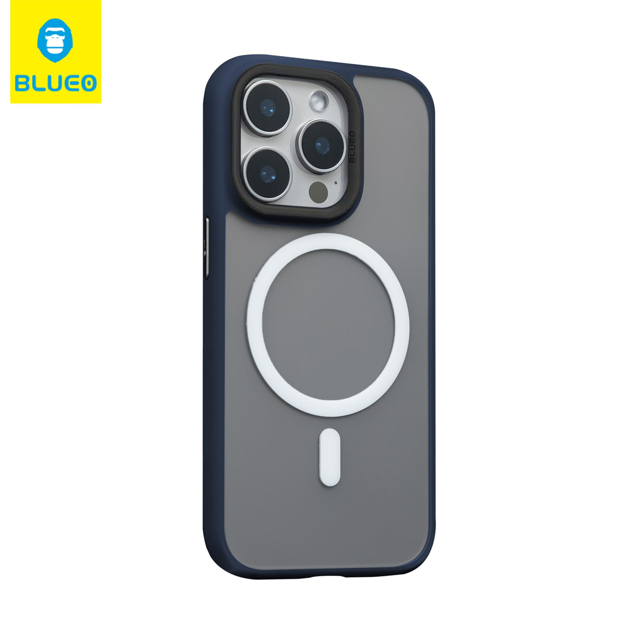 BLUEOB Skin Friendly Frosted Anti-Drop iPhone 15 Pro MagSafe Özellikli Parkmak izi Bırakmayan Buzlu Yumuşak Silikon Kılıf