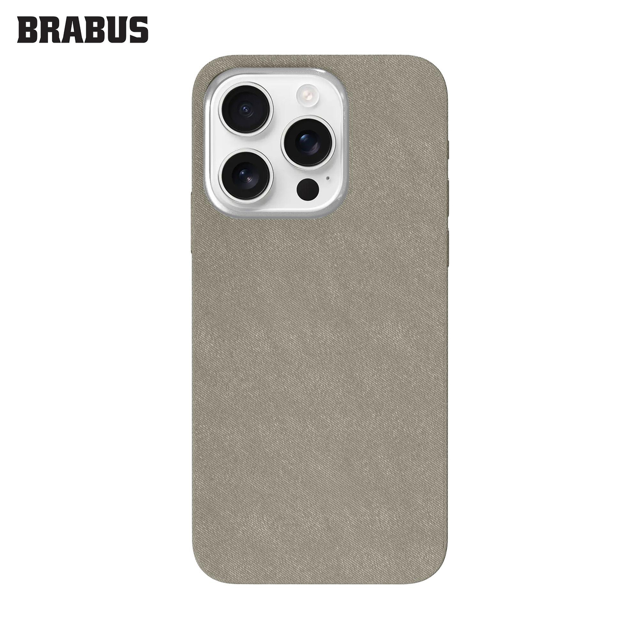 BRABUS iPhone 15 Pro Max Gizli MagSafe Özellikli Dışı Süet içi Kadife Kaplamalı Paradox Kılıf