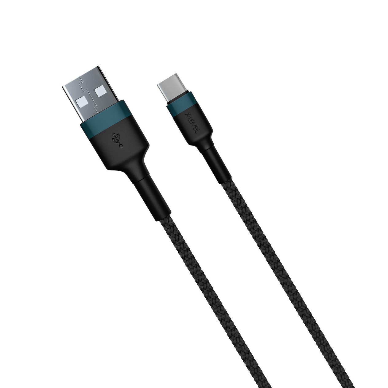 X-LEVELXCC8705 27W 3.3A Hızlı Fast USB-A to USB-C / TYPE-C 1.2 Metre Hasır Data Şarj Veri Kablosu