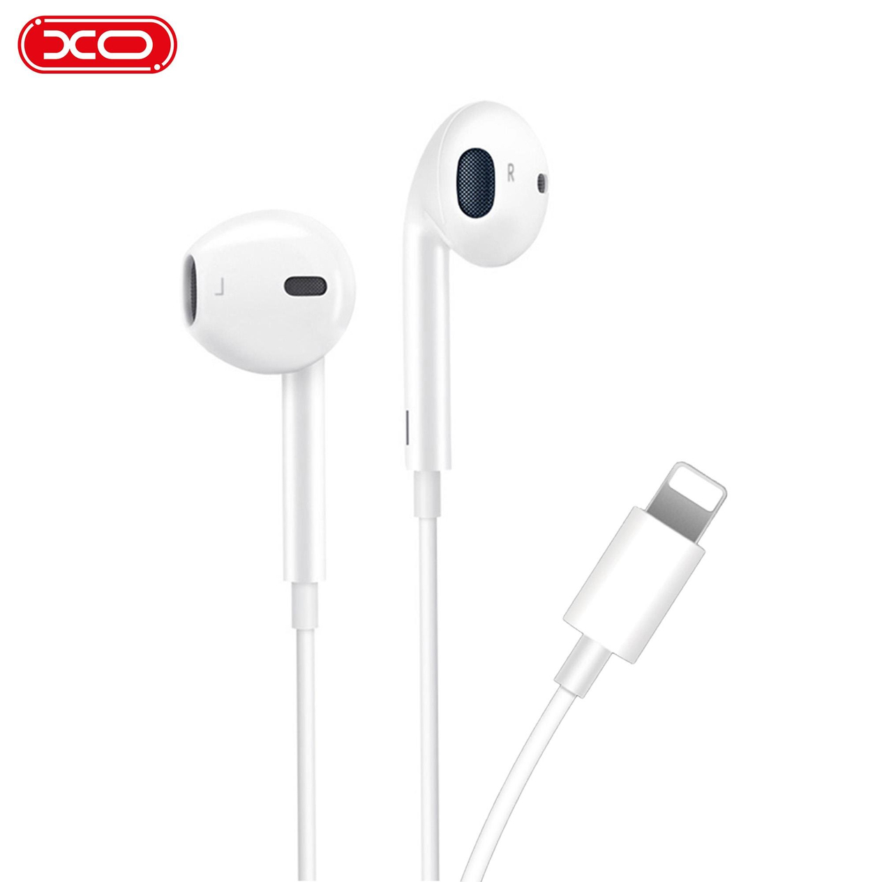 XO EP3 Lightning Çıkışlı Mikrofon Multimedya Tuşlu Ekstra Bass Özellikli Tak Çalıştır Kablolu Kulaklık Bluetooth Gerektimez