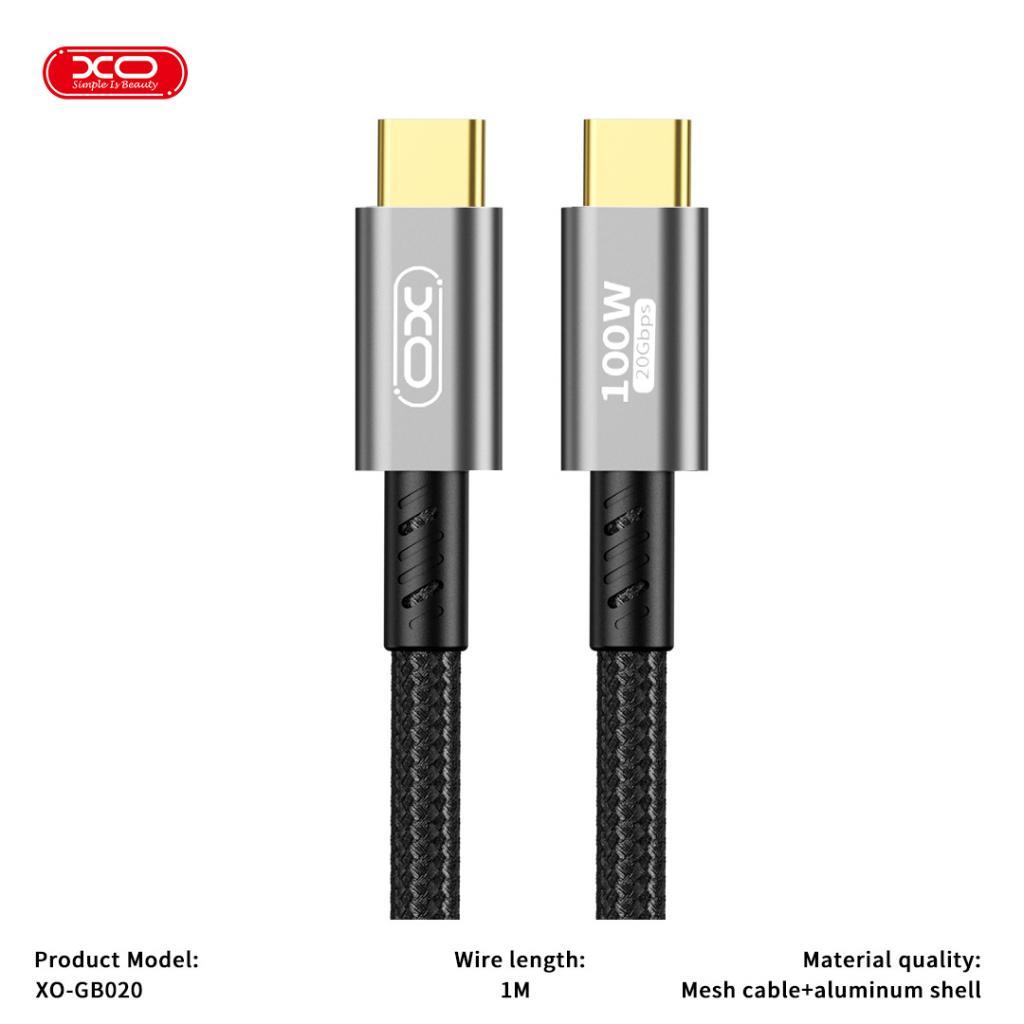 XO GB020 Type-C To Type-C  Metal 4K HDMI Kablo