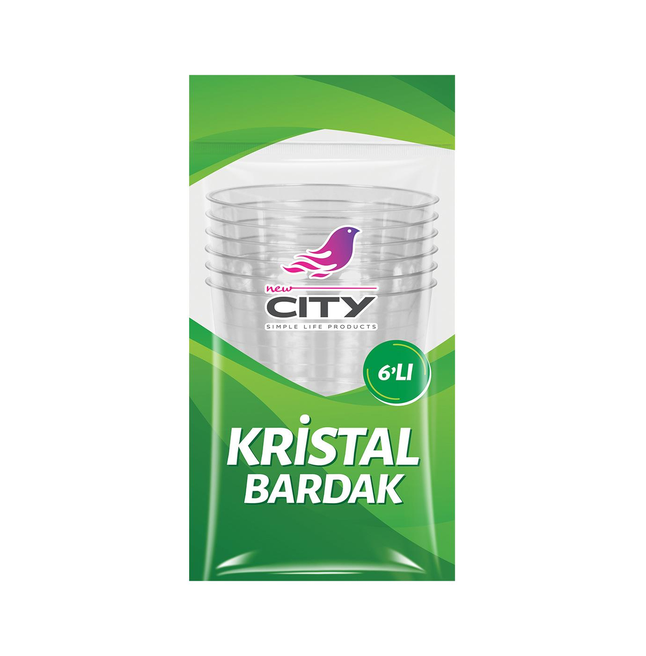 Kristal Bardak 6'lı