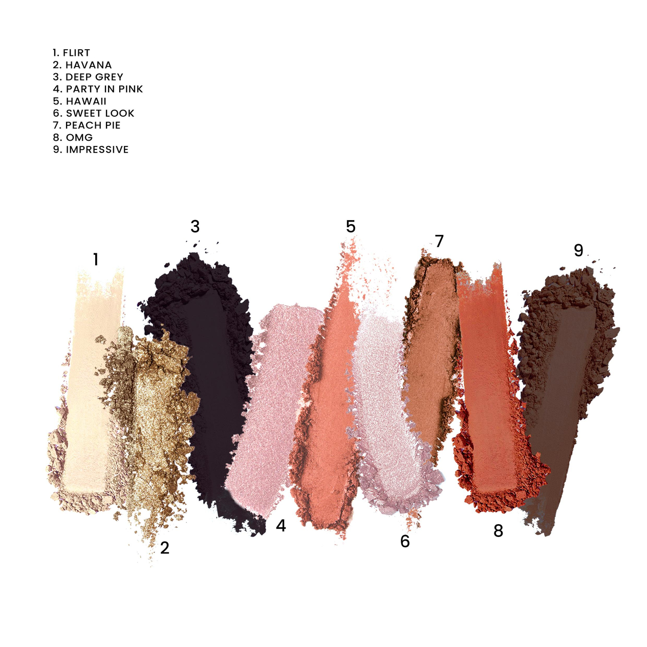 GLAM EYESHADOW PALETTE- HOT SMOKEY 