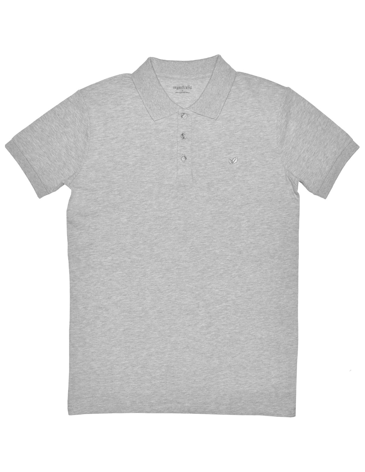 Basic Polo Yaka Gri Erkek T-shirt