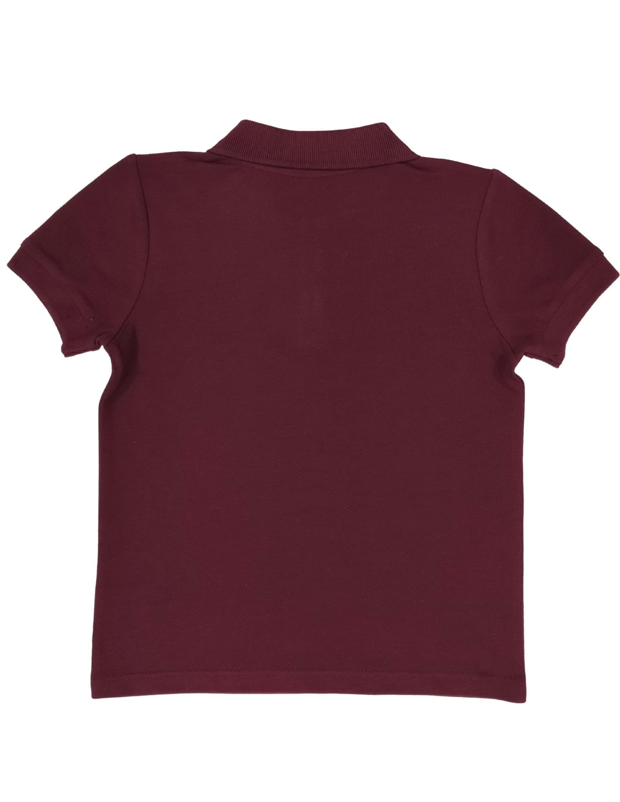 Polo Yaka Basic Bordo Kısa Kollu Çocuk T-shirt