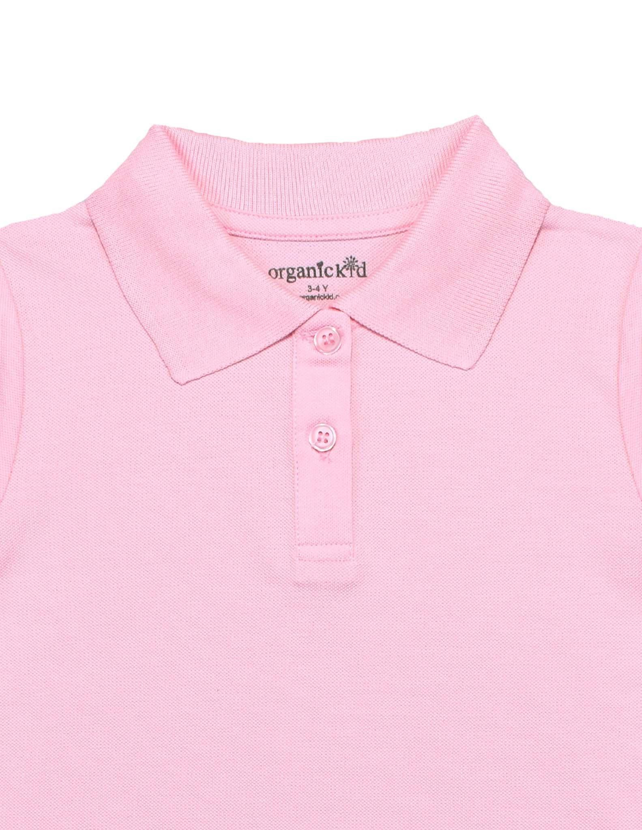 Polo Yaka Basic Pembe Kısa Kollu Çocuk T-shirt