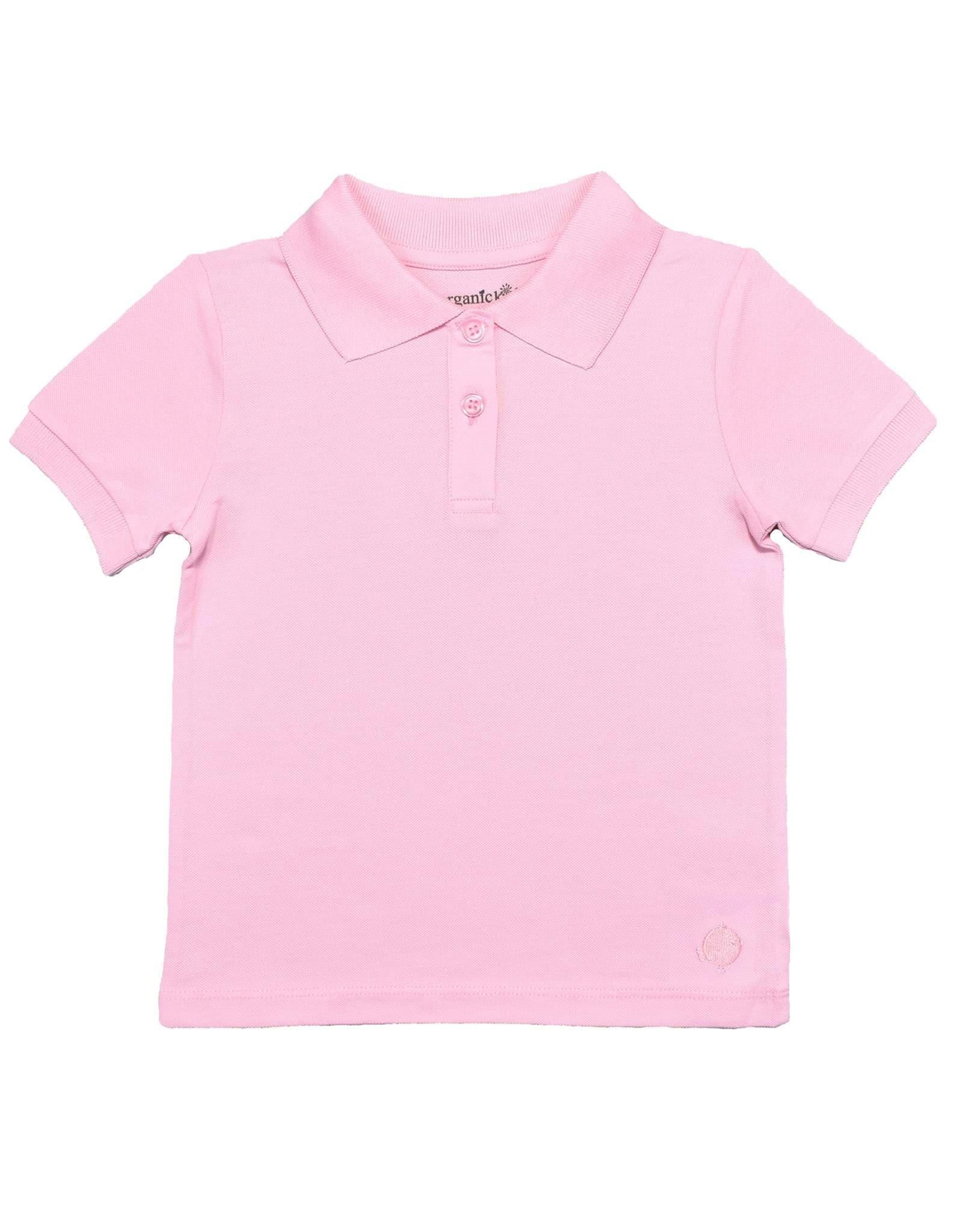 Polo Yaka Basic Pembe Kısa Kollu Çocuk T-shirt