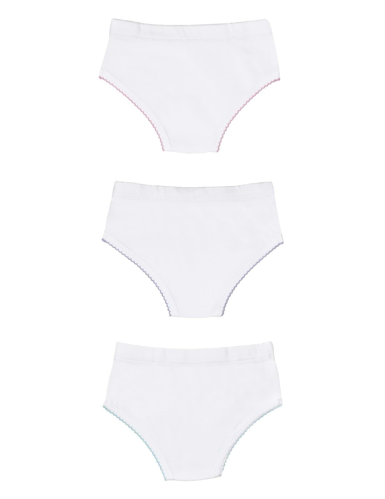 Soft Beyaz Kız Çocuk İç Çamaşır Set 3lü