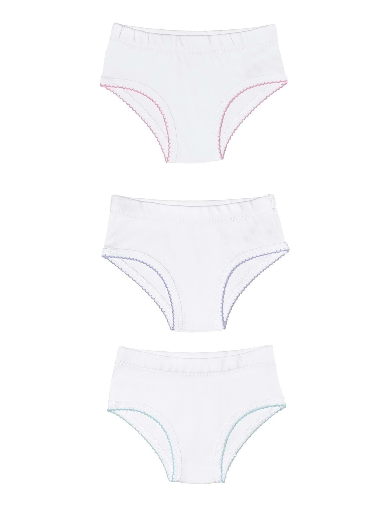 Soft Beyaz Kız Çocuk İç Çamaşır Set 3lü
