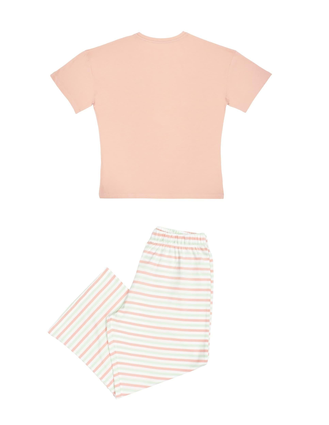 Teatime Kadın Pembe Kısa Kol Kapri Pijama Takımı
