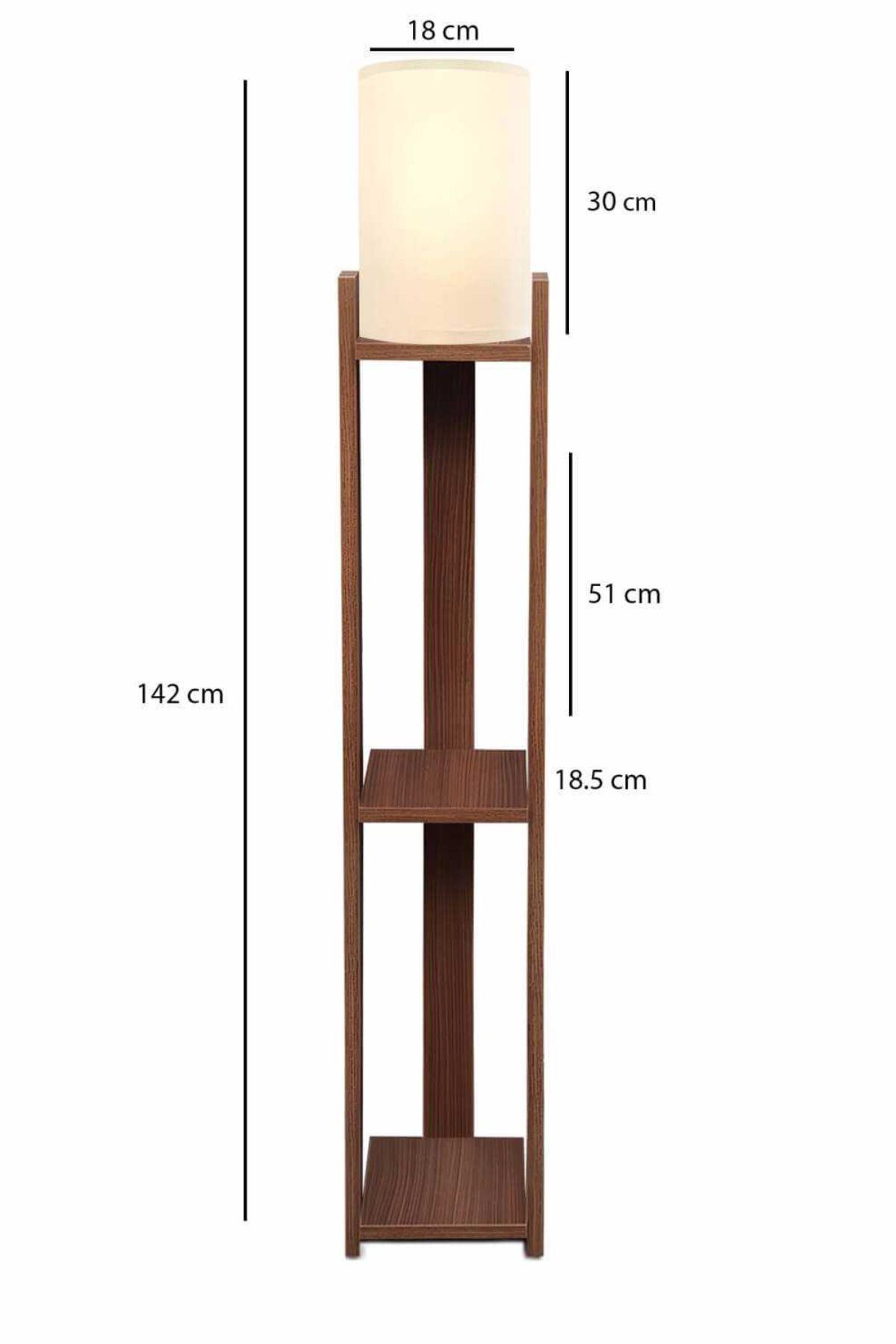 XCI Verona Ahşap Raflı Lambader Ceviz 241639