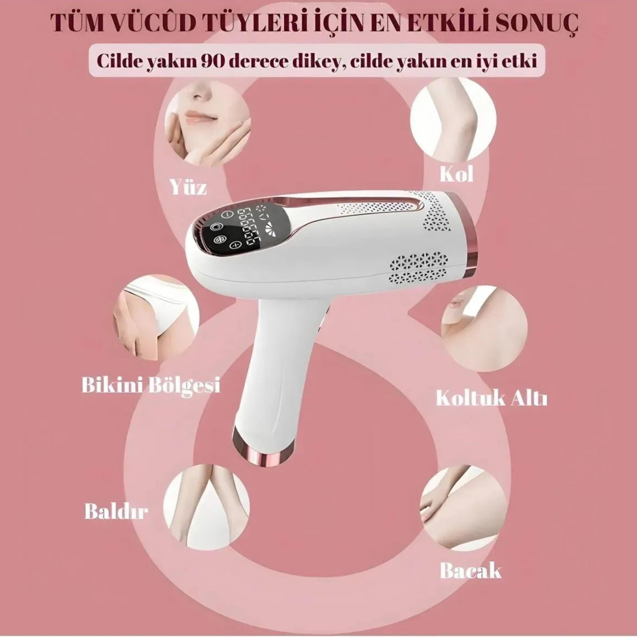 BHRL-04 IPL Buz Başlıklı Lazer Epilasyon Cihazı 999.999 Atım 