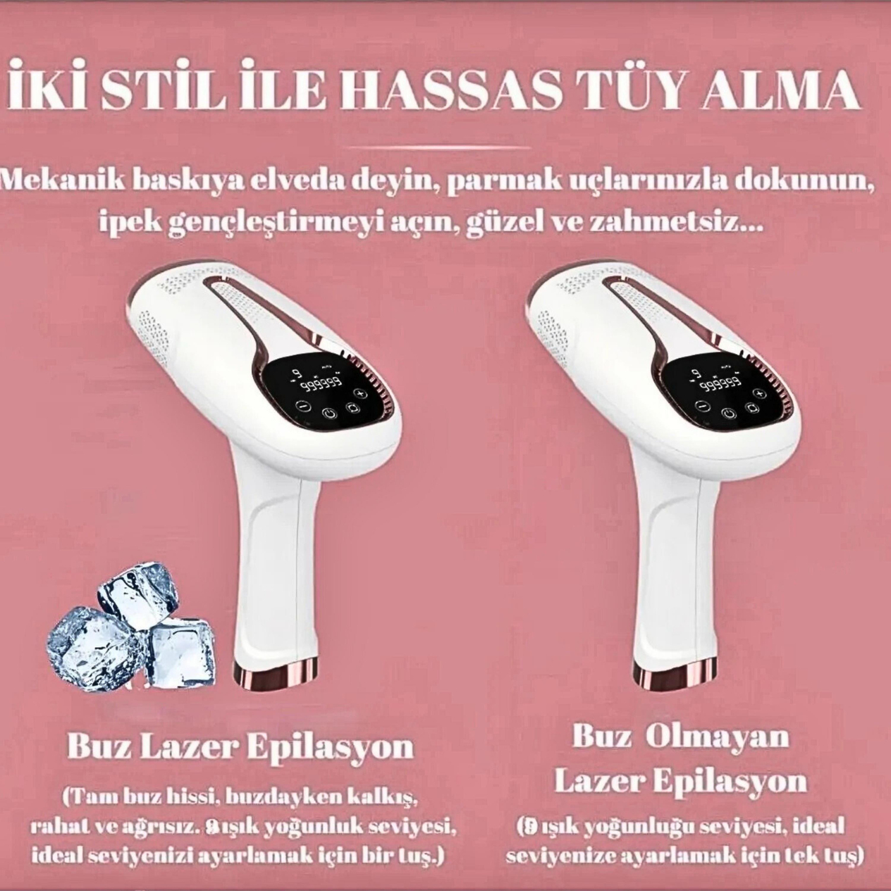 BHRL-04 IPL Buz Başlıklı Lazer Epilasyon Cihazı 999.999 Atım 