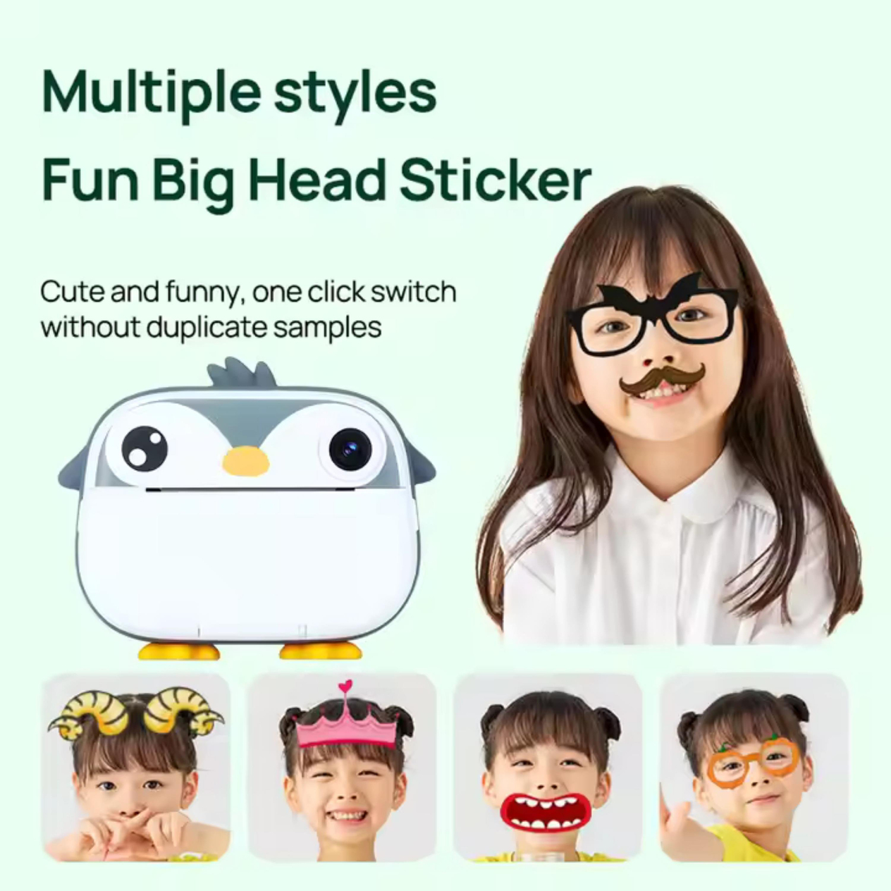 LF-M05 Penguen Mini Dijital Çocuk Kamerası Ve Yazıcı